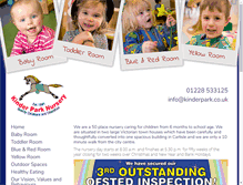 Tablet Screenshot of kinderpark.co.uk